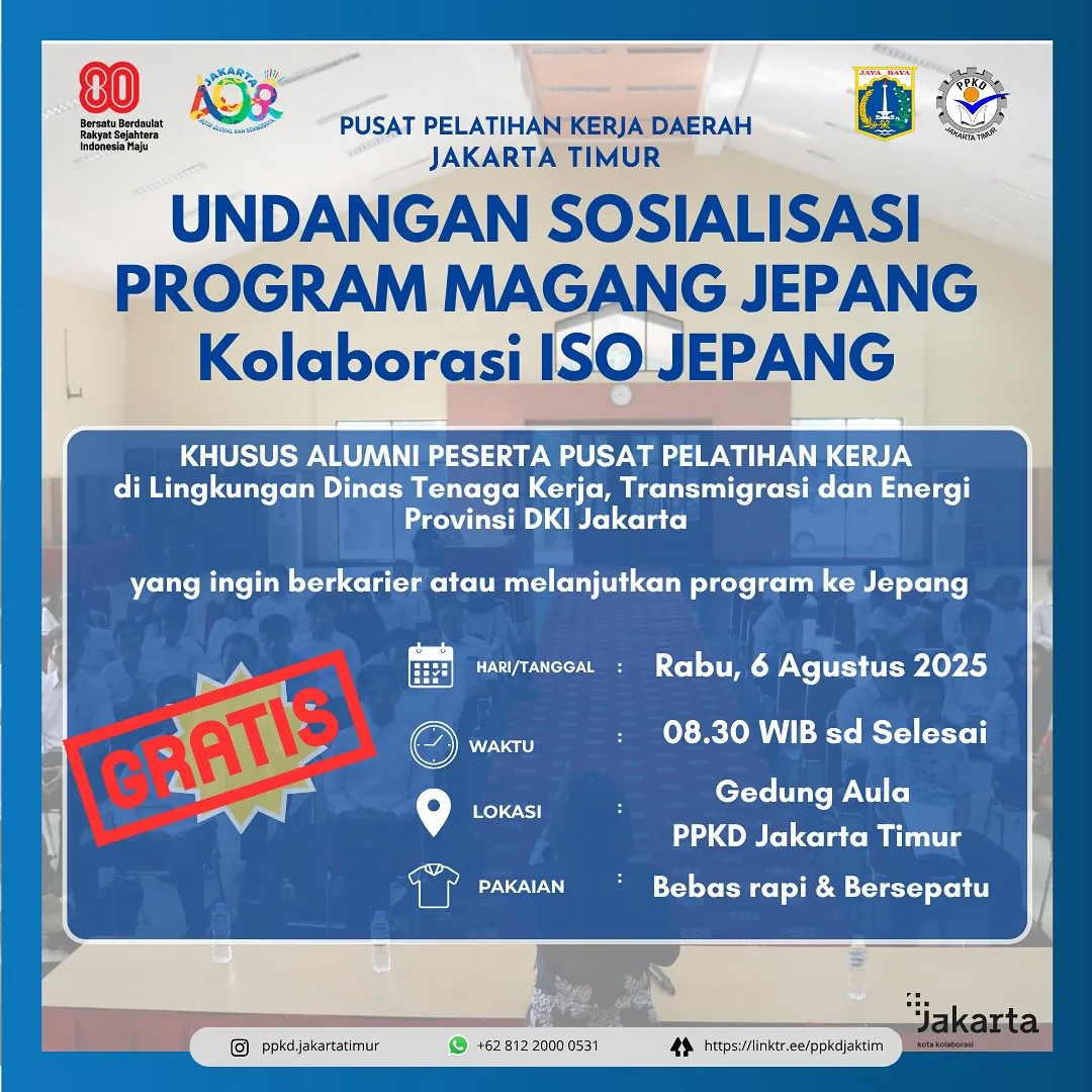 UNDANGAN SOSIALISASI PROGRAM MAGANG JEPANG – PPKD KABUPATEN SUMENEP